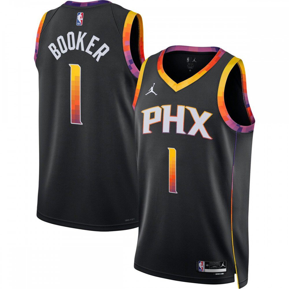 Devin Booker Phoenix Suns Jordan Brand 2022/23 Statement Edition Swingman Jersey - Black-Pro Kit Vault | Brand New 26/27 Sports Jerseys